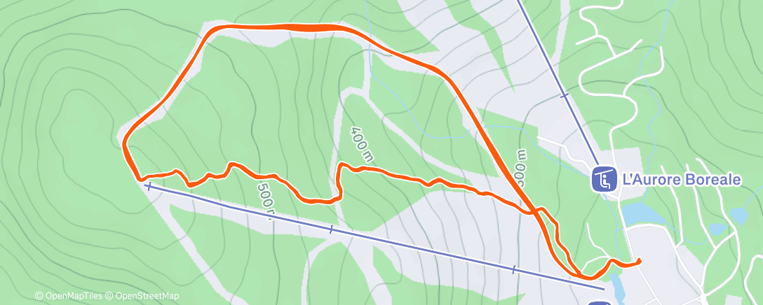 Carte de l'activité Ski de randonnée en soirée
