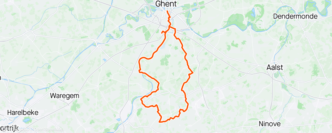 Mapa da atividade, Robodinsdag 🤖 Rekelberg, Molenberg, sprintje Schelde