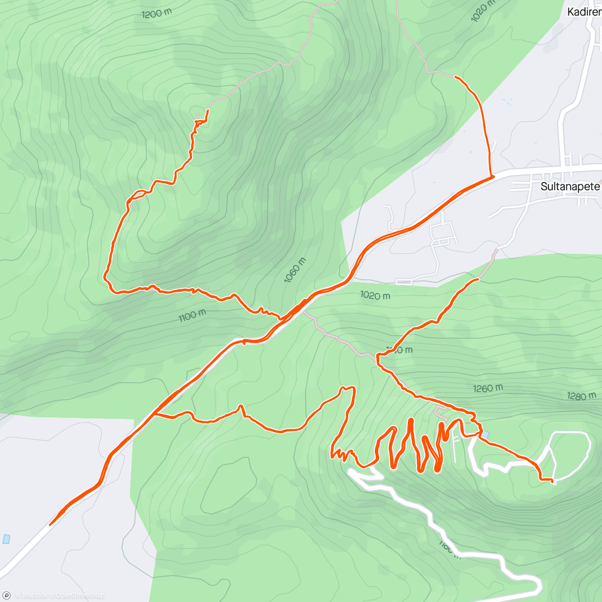 Map of the activity, Justrunning Trail long run