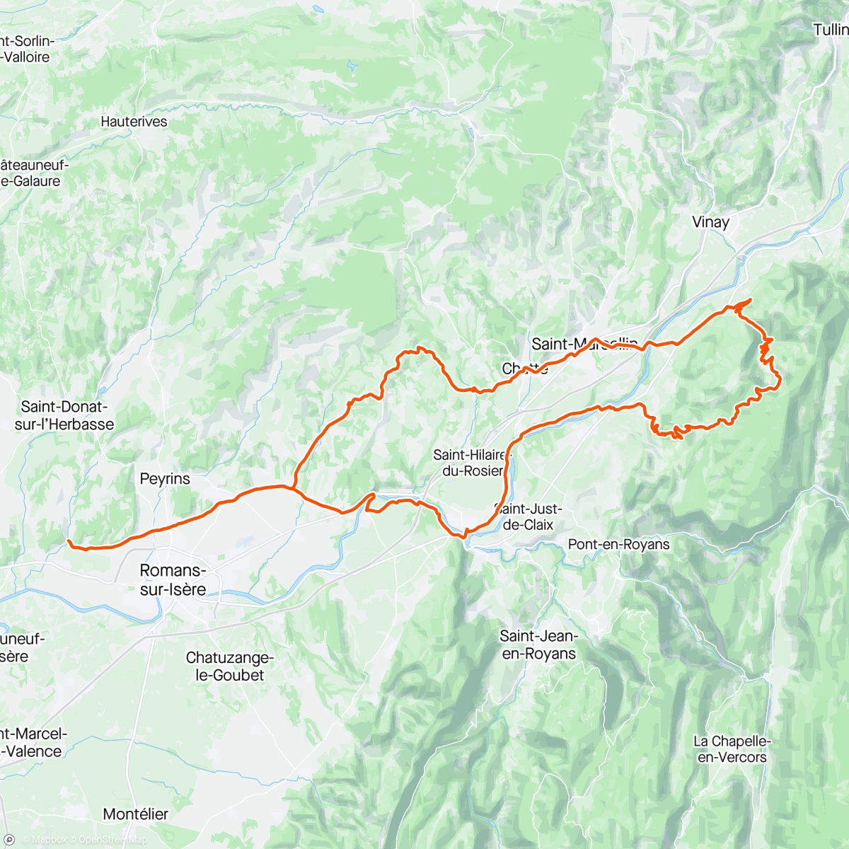 Map of the activity, Gorges du Nan ☀️ et passage à « Chatte » 🐈
