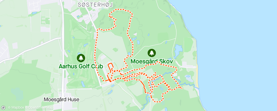 Map of the activity, Moesgård Trail Run 2023