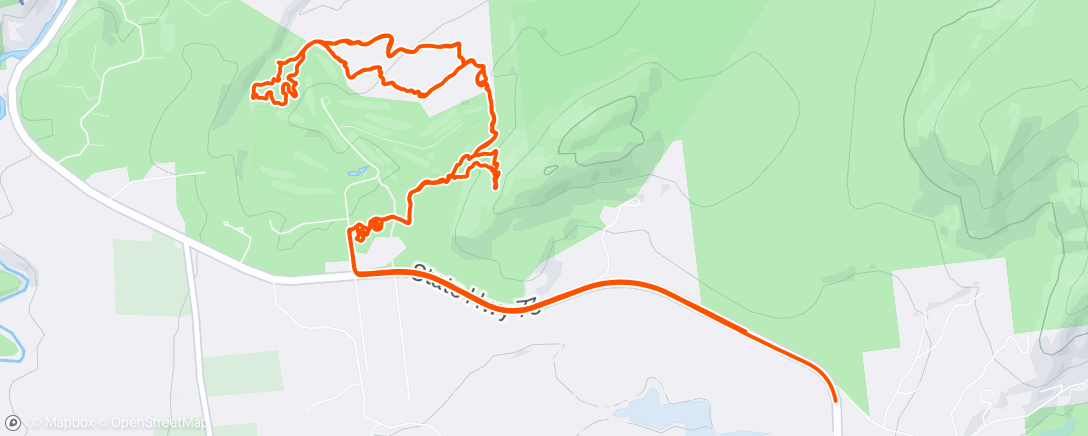 Map of the activity, One last loop at craigwood before hitting the road