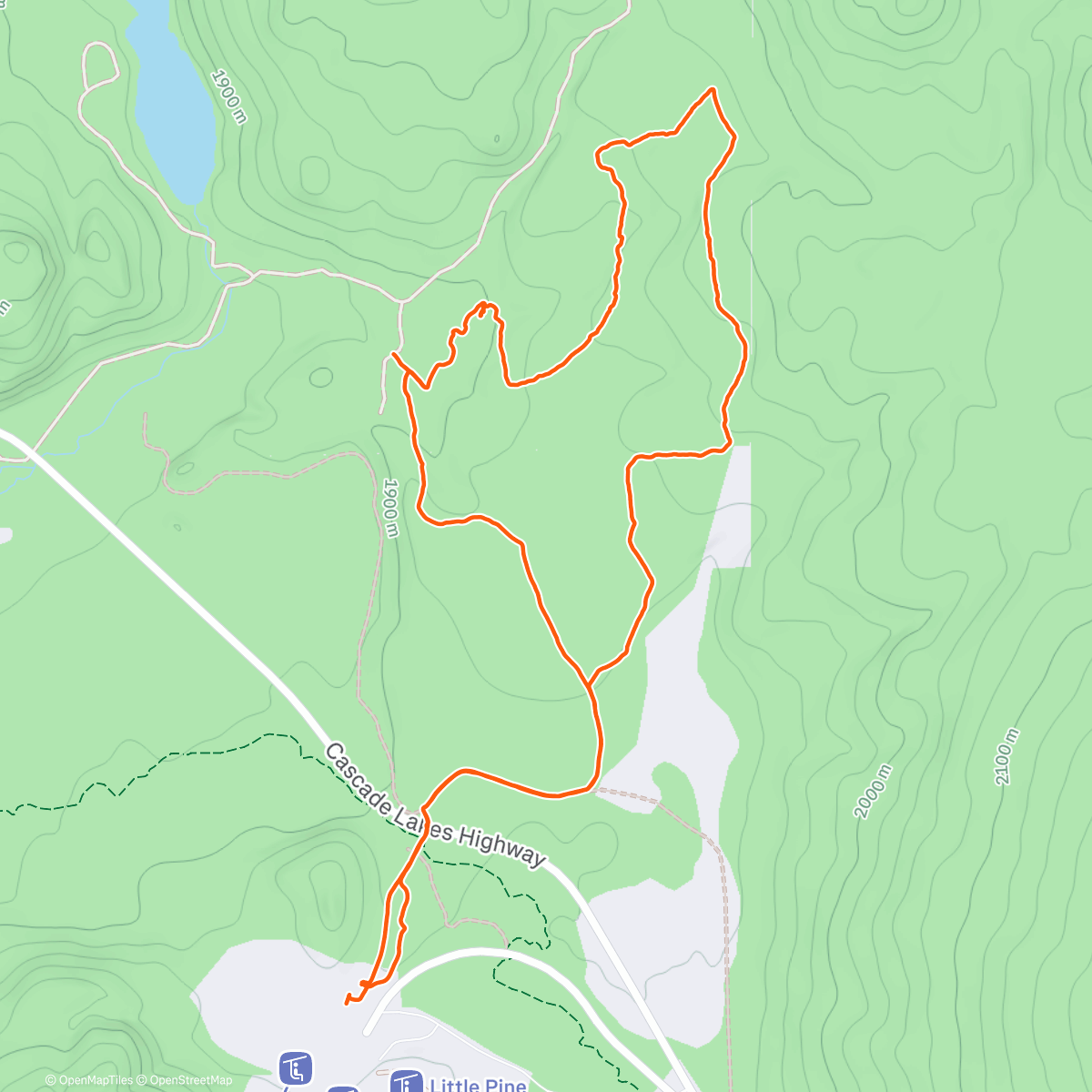 Map of the activity, Bonus XC