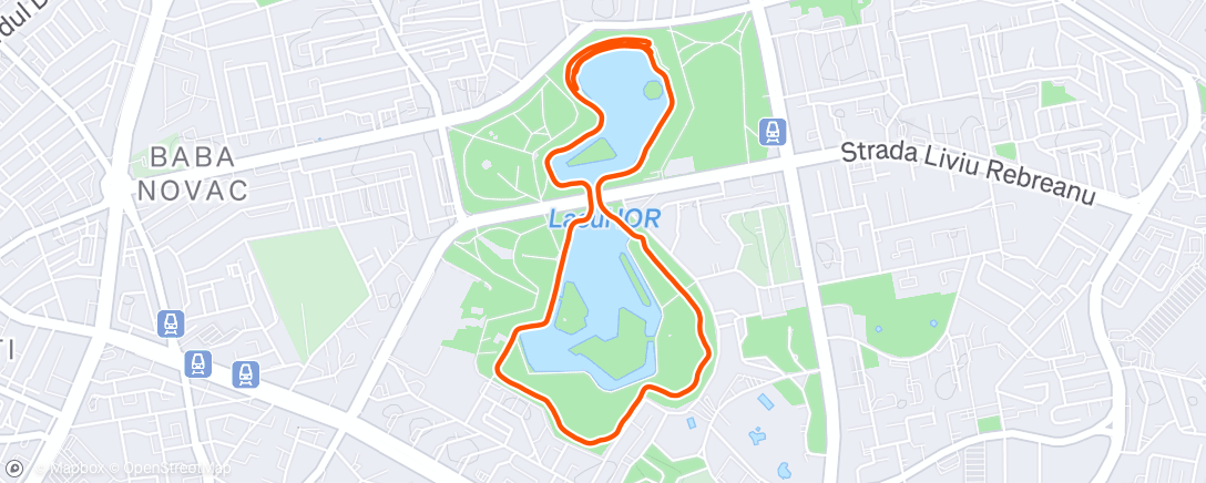 Map of the activity, Morning Run