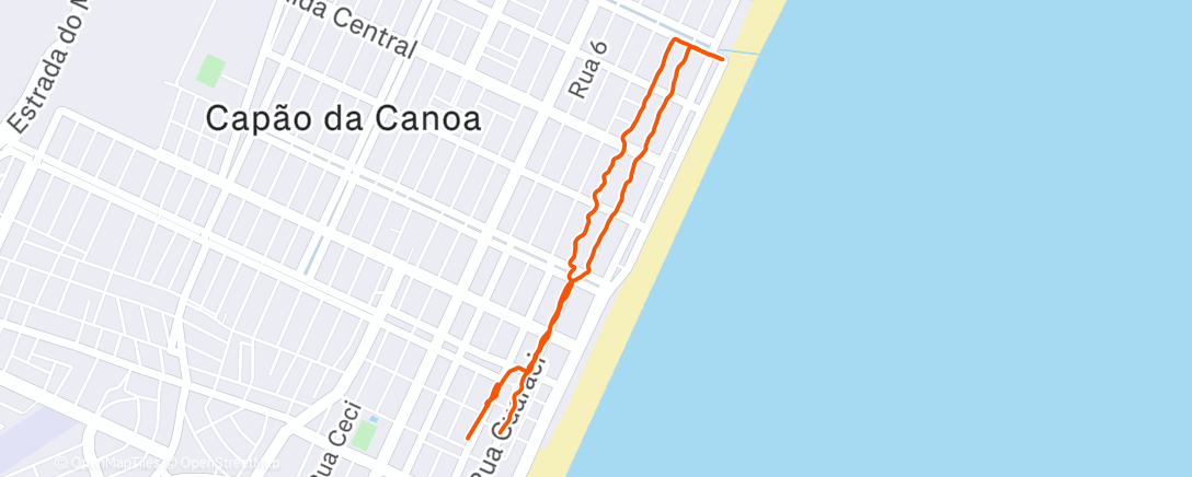 Map of the activity, Morning Walk