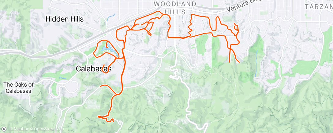 Map of the activity, Demotivation ride