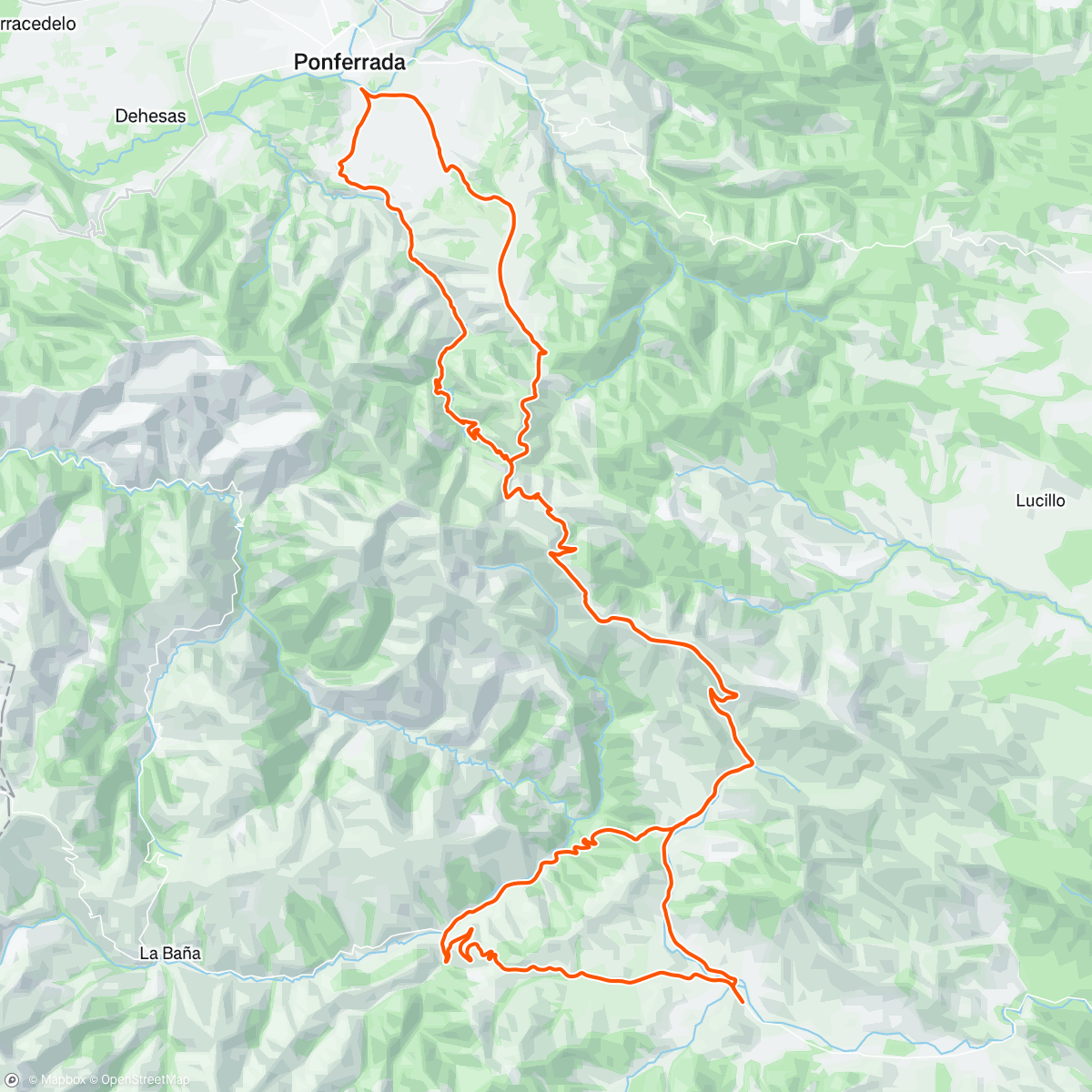 Map of the activity, Portillinos por Peñalba-Carbajal-Portillinos por Corporales