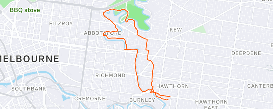 アクティビティ「Morning Run」の地図