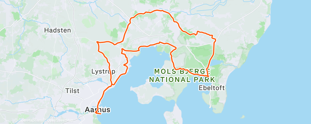 Map of the activity, Morning Ride