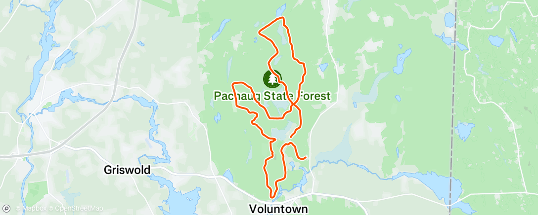 Map of the activity, Morning Trail Run