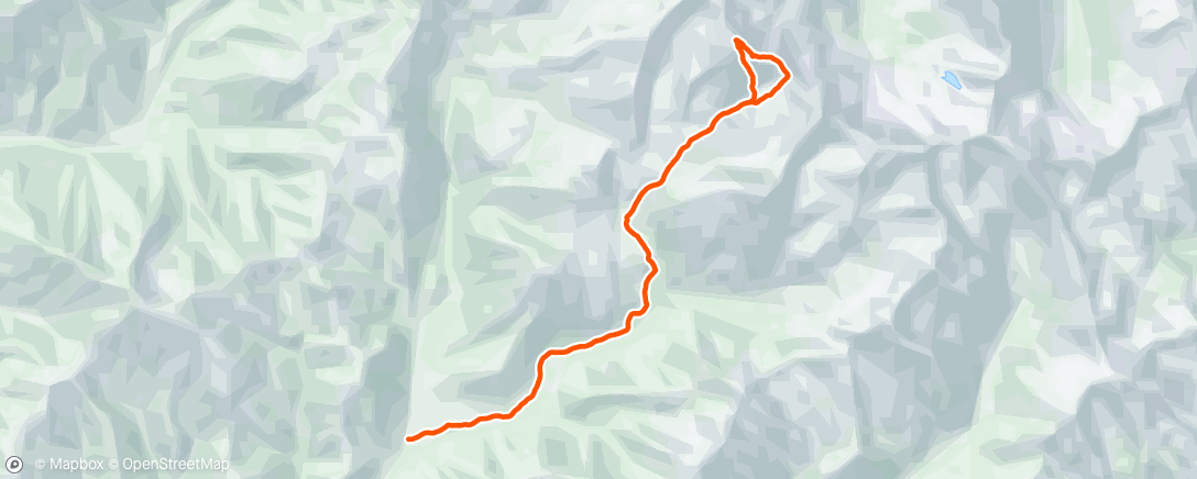 Map of the activity, Afternoon Hike