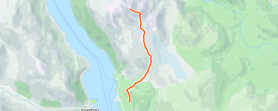 Map of the activity, Ben lomand descent