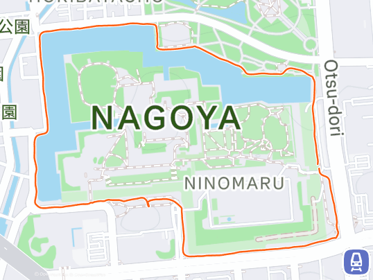 名城公園】お堀1周3kmと園内1周1,270mコースを走り比べてみた（動画あり）