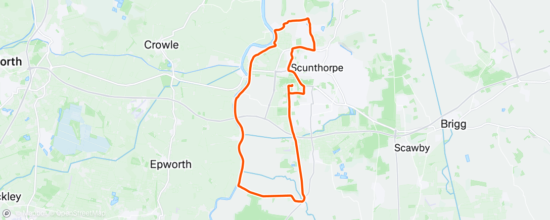 Map of the activity, Morning Ride