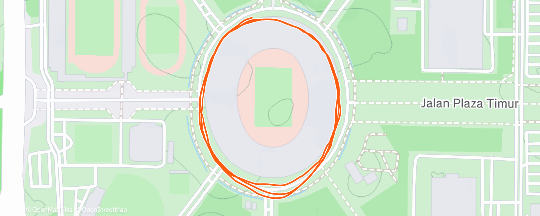 Map of the activity, Morning Run