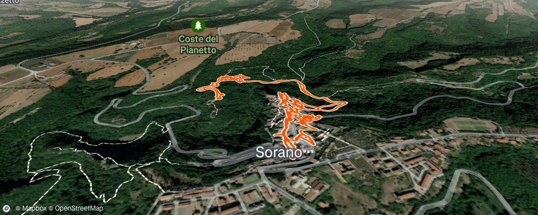Map of the activity, Afternoon Hike