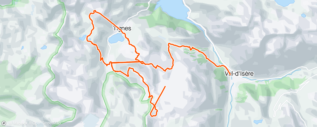 Map of the activity, Val d'Isère #1