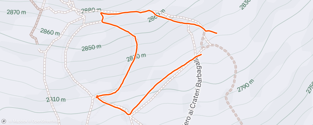 Map of the activity, Wanderung zum Ätna 🌋