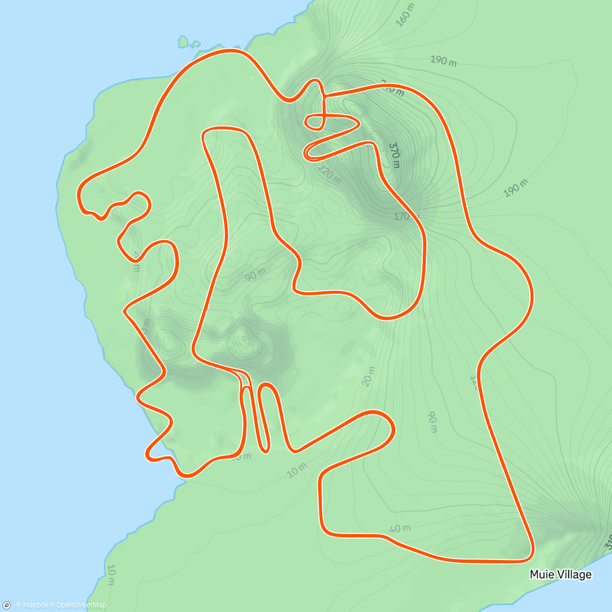 Map of the activity, Zwift - Escalation on Figure 8 in Watopia