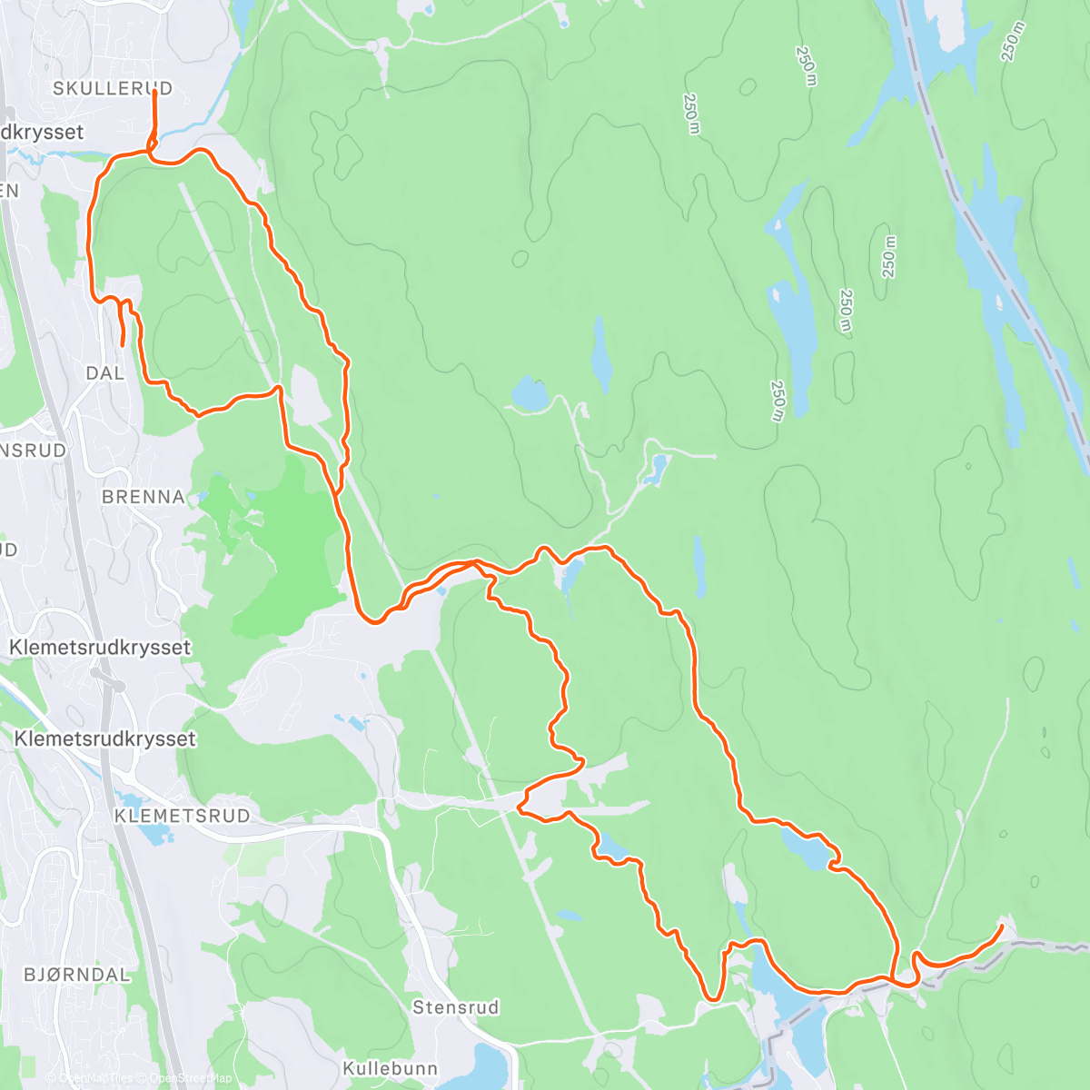 Mapa de la actividad (Sandbakken)