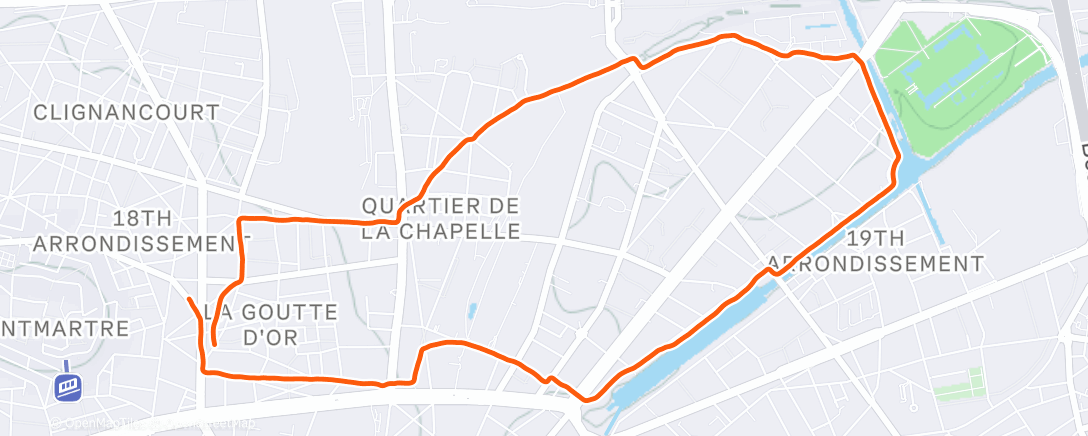 Map of the activity, La Course de Noel 🎄