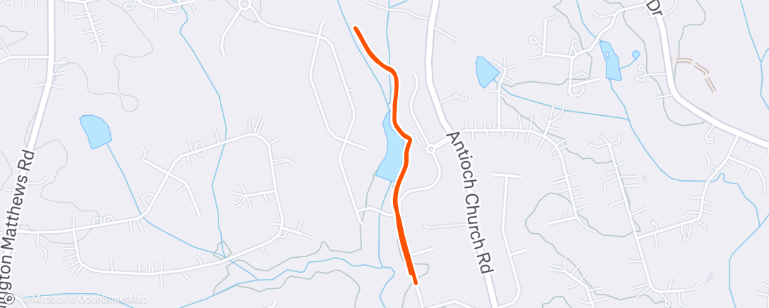 Map of the activity, Morning Walk