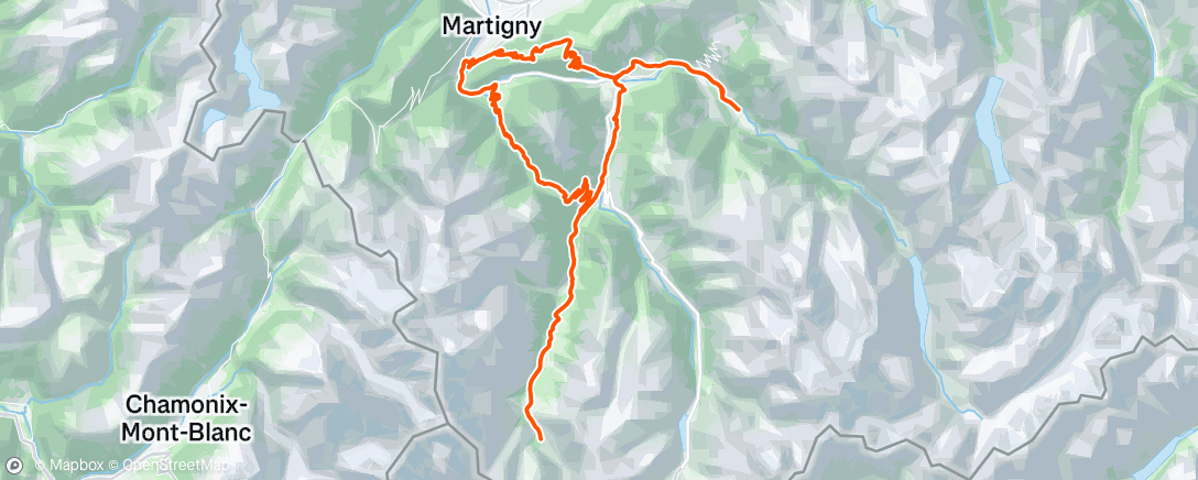 Map of the activity, Sortie vélo le matin