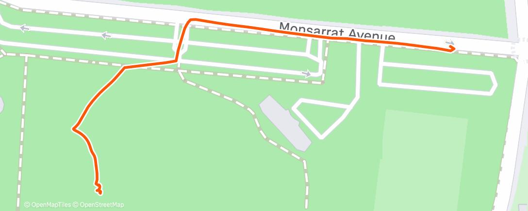 Map of the activity, Morning Walk