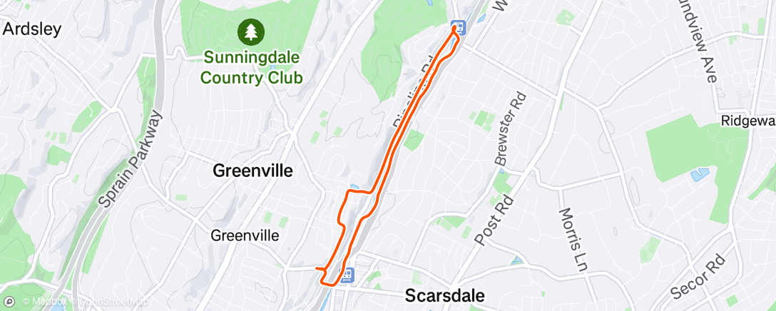 Map of the activity, Recovery Run