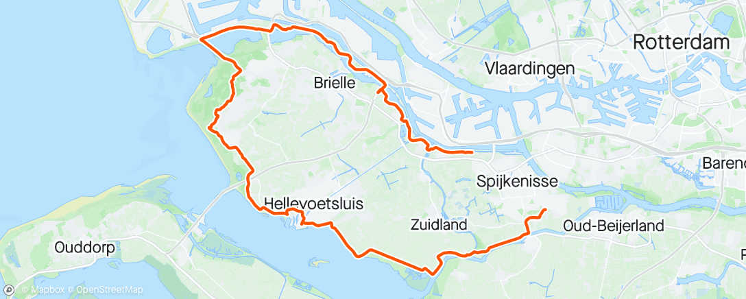 Map of the activity, Op de gravel bike
