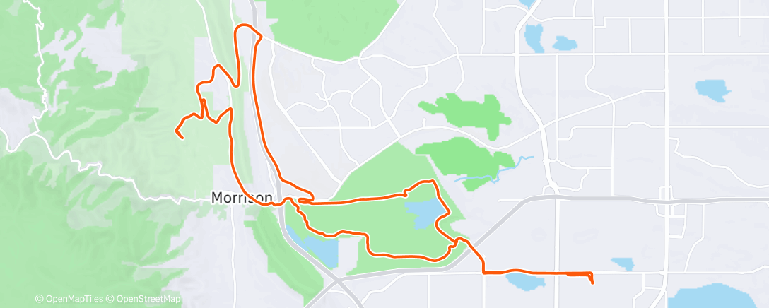 Map of the activity, Christmas Eve Ride