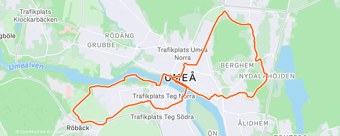 Карта физической активности (Morning Run)