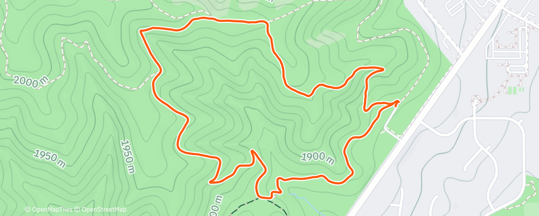 Map of the activity, Green Mountain Trail Run