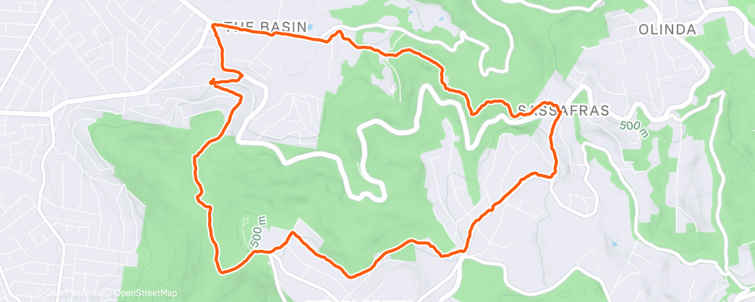 Map of the activity, Lunch Walk