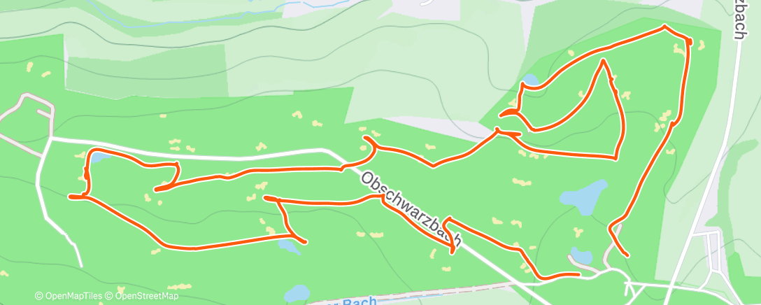 Map of the activity, Afternoon Golf