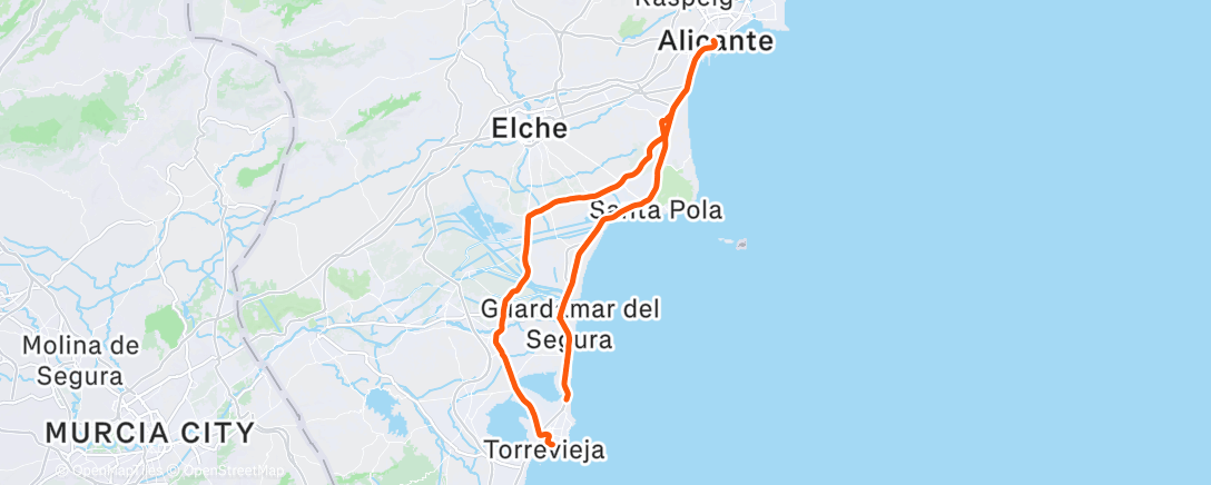 Map of the activity, Alacant