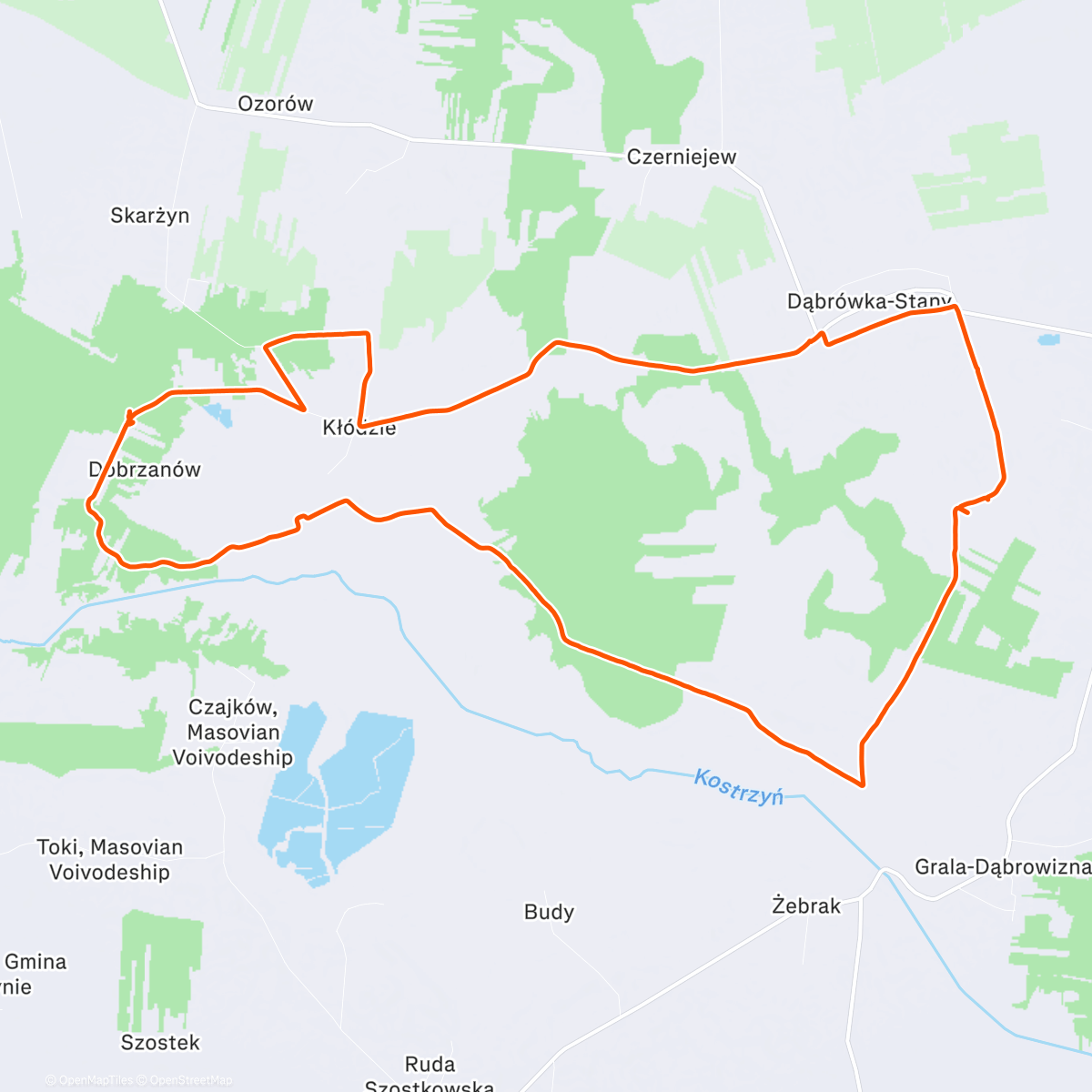 Карта физической активности (Afternoon Walk)