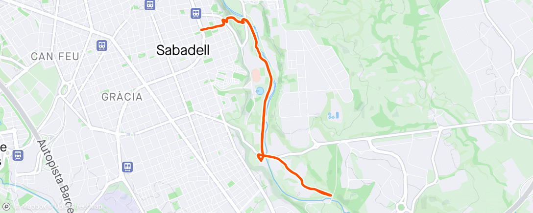 Map of the activity, Pau i Aran