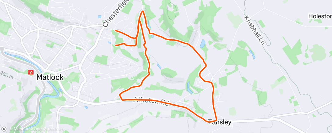 Map of the activity, Morning Run