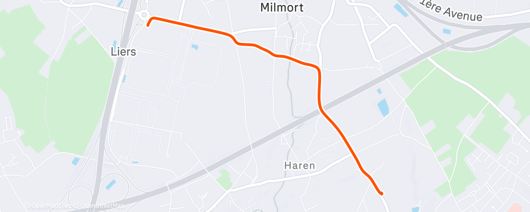 Map of the activity, Sortie vélo dans l'après-midi