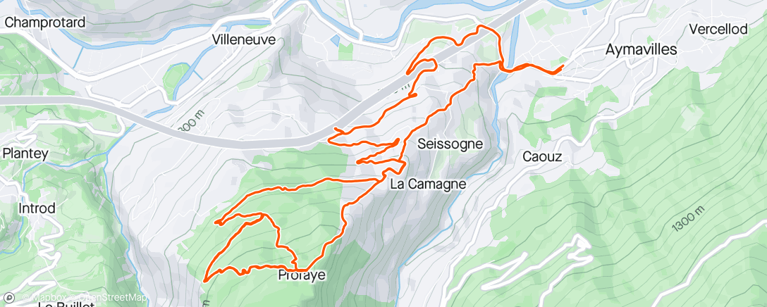Карта физической активности (Mountain biking all’ora di pranzo)