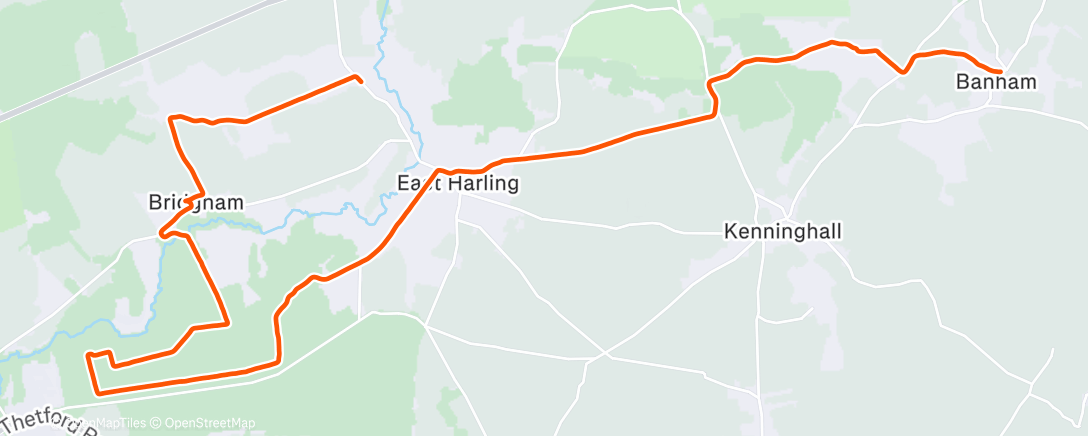 Mapa de la actividad (Morning Run)