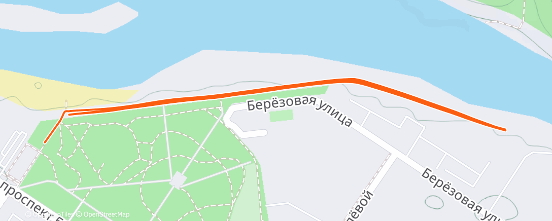 Map of the activity, Полуденный забег