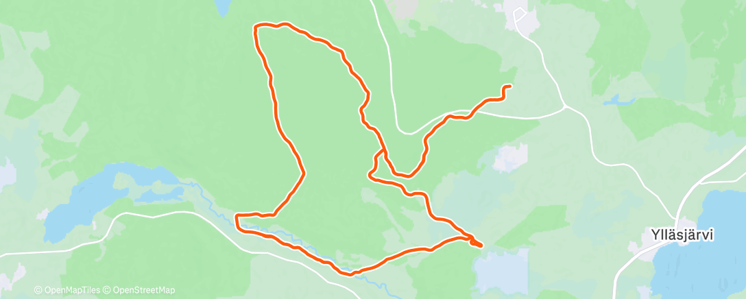 Map of the activity, Afternoon Nordic Ski