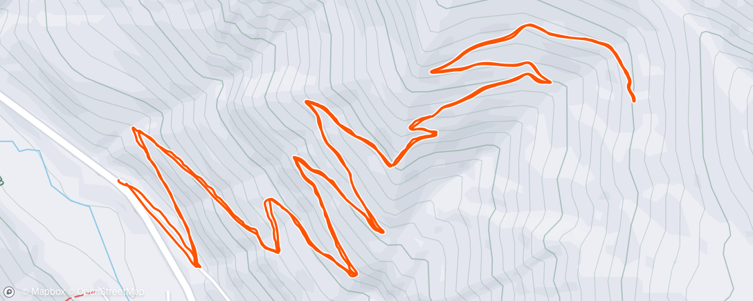 Map of the activity, 1 over, 4 under, 1 grouse, 13 elk