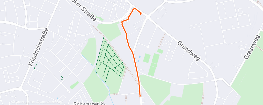 Map of the activity, Spaziergang am Morgen