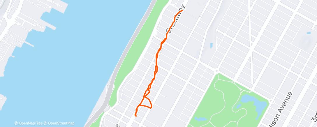 Mapa de la actividad (Evening Walk)