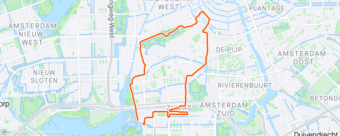 Map of the activity, A Very Wet and Windy City Run 🏃‍♂️