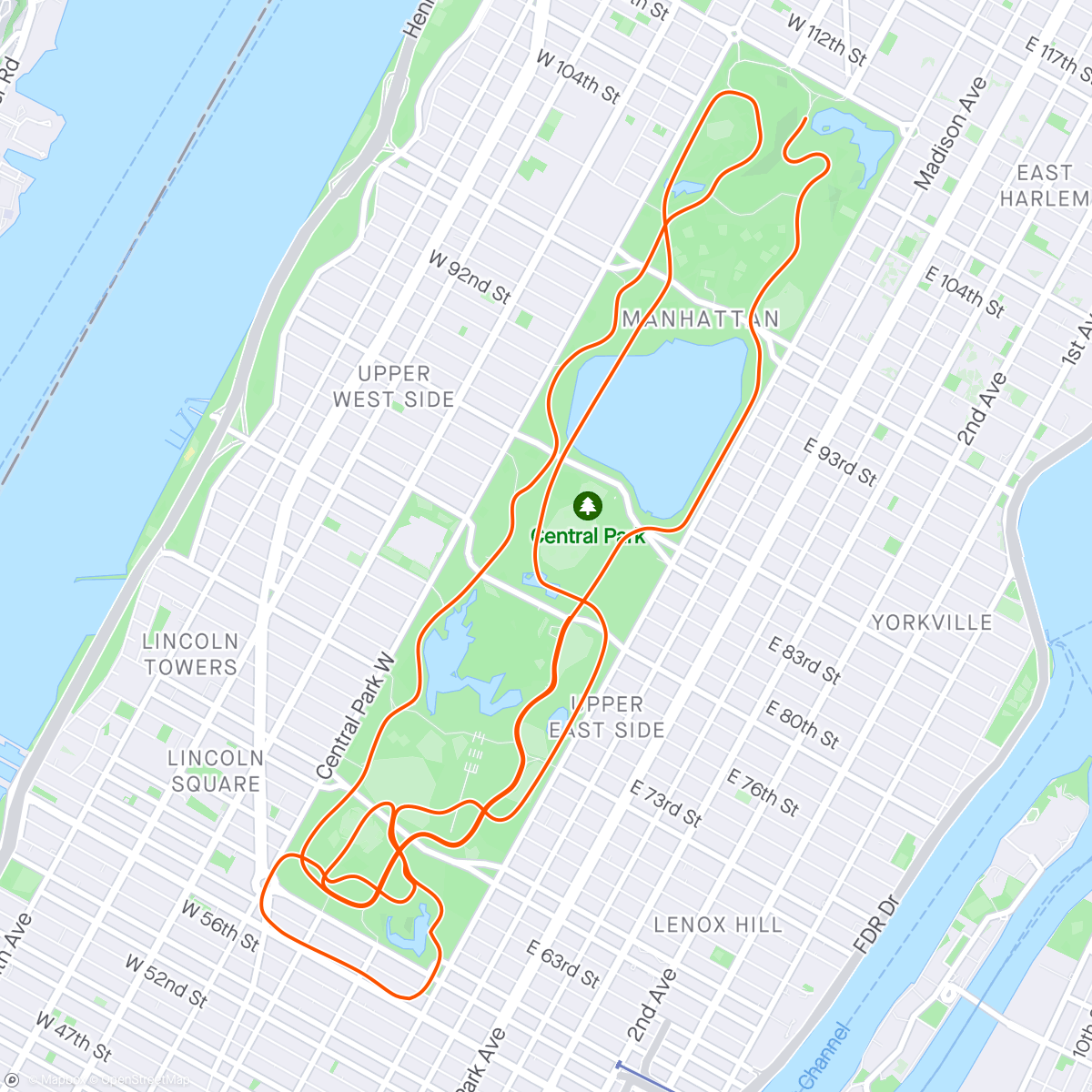 Map of the activity, Zwift - Everything Bagel in New York