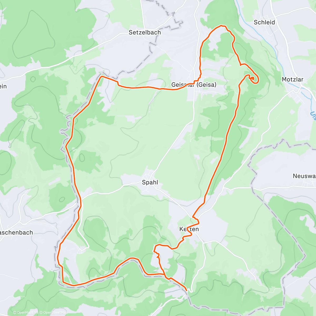 Map of the activity, Rößberg, Rockenstuhl & Kolonnenweg 🥾